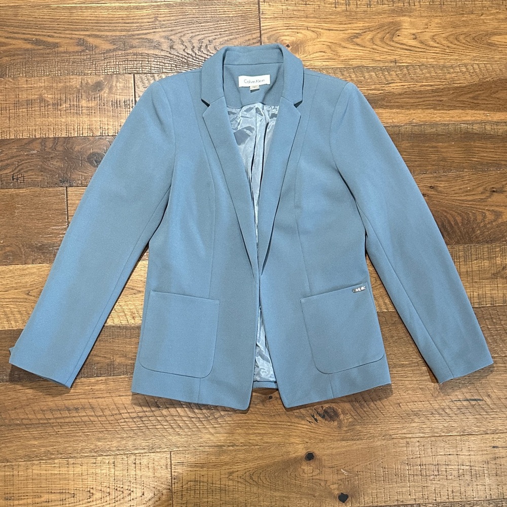Calvin Klein Women's Sky Blue Suit Jacket